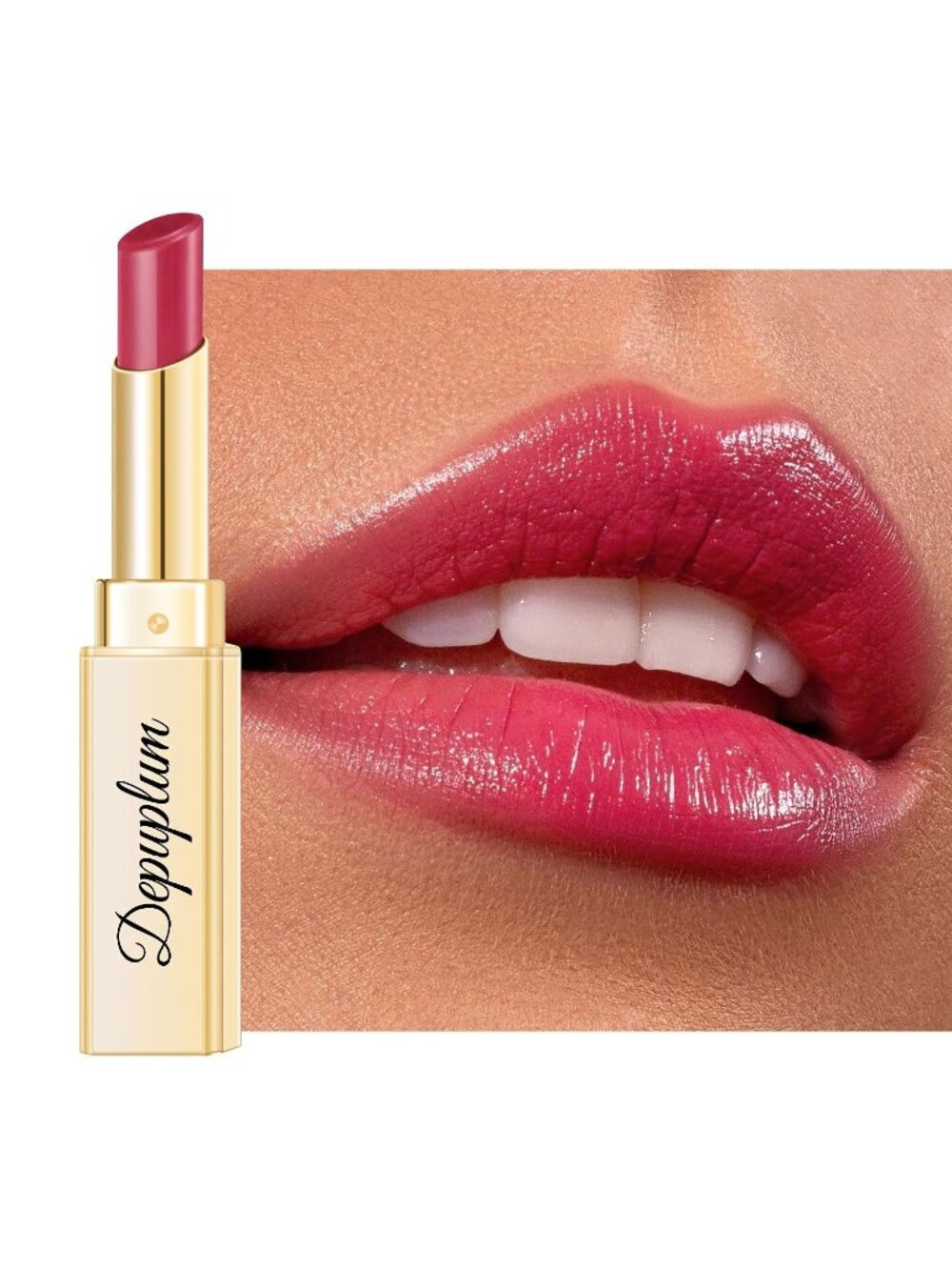 Women's DM69 Ruby Red Glow Reviver Moisture Lip Gloss Creamy Tinted Lip Balm